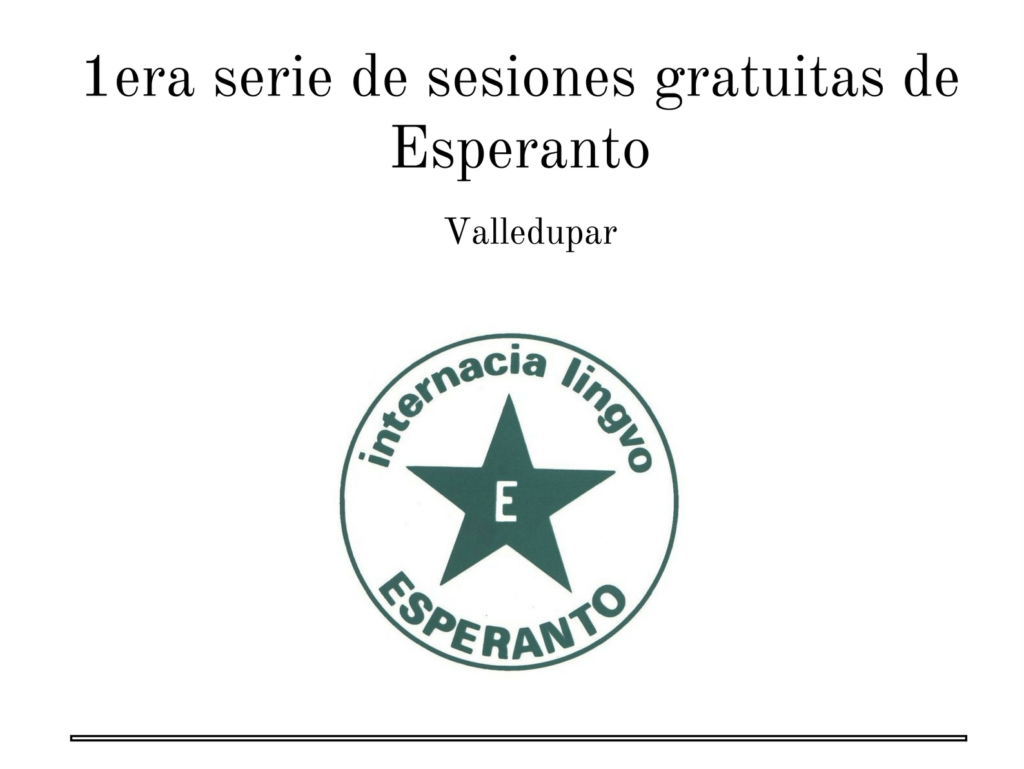 Esperanto en Valledupar 1